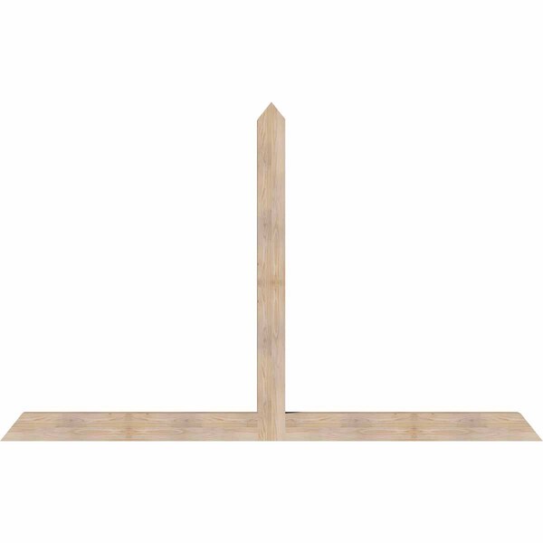 Ekena Millwork Portland Smooth Timber Gable Bracket, Douglas Fir, 108"W x 68"H x 5 1/2"D x 5 1/2"F, 15/12 Pitch GBW108X68X0606POR00SDF - main